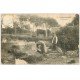 carte postale ancienne 62 HERSIN-COUPIGNY. Bracquincourt. La Fontaine (Mauvais état)..