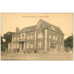 carte postale ancienne 62 HERSIN-COUPIGNY. Hôtel de Ville 1933