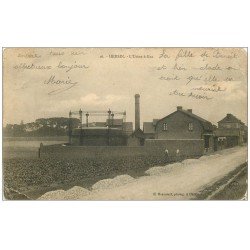 carte postale ancienne 62 HERSIN-COUPIGNY. L'Usine à Gaz 1916