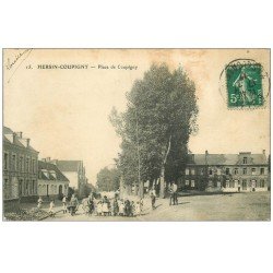 62 HERSIN-COUPIGNY. Place de Coupigny 1912