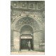 carte postale ancienne 62 HESDIN. Portail de l'Eglise 1915