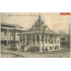 carte postale ancienne 13 MARSEILLE. Pavillon di Laos . Exposition Coloniale