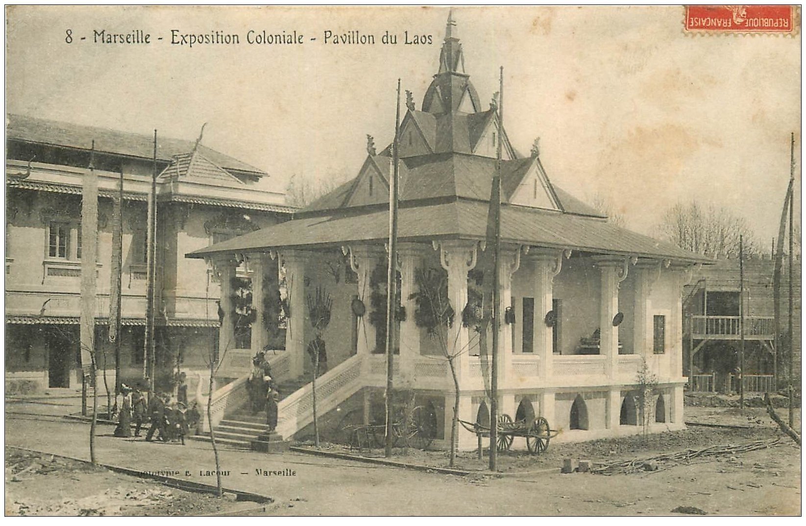 Marseille - Exposition Coloniale 1922 - Palais du Ministeres des
