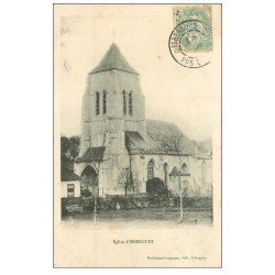 carte postale ancienne 62 ISBERGUES. Eglise 1905