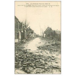 carte postale ancienne 62 LA BASSEE. Après bombardements