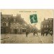 62 LAVENTIE. La Place Epicerie Darisel 1912. Carte émaillographie