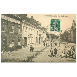 62 LAVENTIE. Rue des Clinques Café des Voyageurs 1911