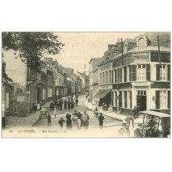 carte postale ancienne 62 LE PORTEL. Hôtel Rue Carnot 1913 Buvette