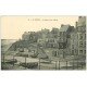 carte postale ancienne 62 LE PORTEL. La Cale et les Hôtels Café du Port