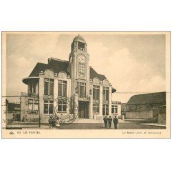 carte postale ancienne 62 LE PORTEL. La Mairie 1938