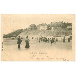 carte postale ancienne 62 LE PORTEL. Plage 1903