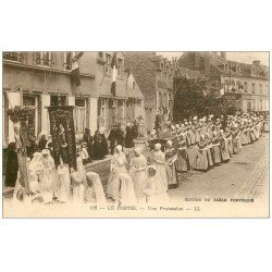 carte postale ancienne 62 LE PORTEL. Une Procession