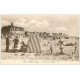carte postale ancienne 62 LE TOUQUET. PARIS-PLAGE. Tente de Plage et Digue