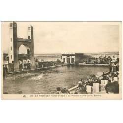 carte postale ancienne 62 LE TOUQUET-PARIS-PLAGE. La Piscine Marine