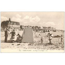 carte postale ancienne 62 LE TOUQUET-PARIS-PLAGE. Lot 8 Cpa Digue, Piscine, Dunes, Villas, Hôpital, Tentes Plage..