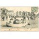 carte postale ancienne 62 LE TOUQUET-PARIS-PLAGE. Navigation sur Mer 1906 Elégantes avec ombrelles
