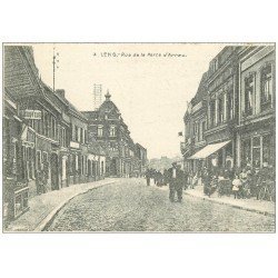 carte postale ancienne 62 LENS. Rue de la Porte d'Arras 1915