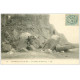 carte postale ancienne 62 LES FALAISES DE BLANC-NEZ 1907