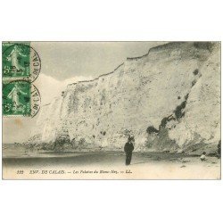 carte postale ancienne 62 LES FALAISES DE BLANC-NEZ 1917