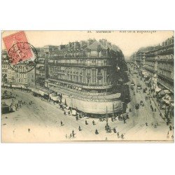 carte postale ancienne 13 MARSEILLE. Rue de la République 1906