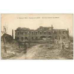 carte postale ancienne 62 LIEVIN. Guerre 1914-18. Bureau Central des Mines 1919