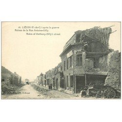 carte postale ancienne 62 LIEVIN. Guerre 1914-18. Rue Antoine-Dilly "" La Ruche ""