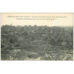 carte postale ancienne 62 LIEVIN. Guerre 1914-18. Terril Fosse n°10 Mines