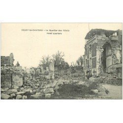 carte postale ancienne 02 COUCY-LE-CHATEAU. Quartier des Hôtels