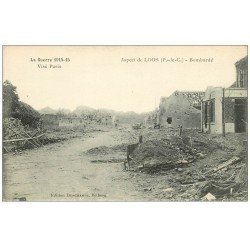 carte postale ancienne 62 LOOS. Bombardé
