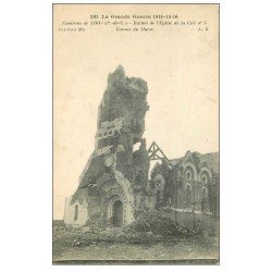 carte postale ancienne 62 LOOS. Corons du Maroc ruines Eglise Cité n° 5