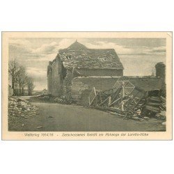 carte postale ancienne 62 LORETTO-HOHE. Zerschossenes Gehöft am Abhange. Waltkrieg 1914-16