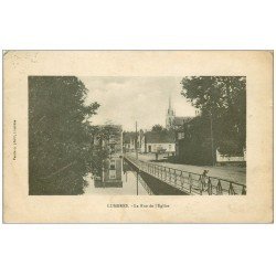 carte postale ancienne 62 LUMBRES. Rue de l'Eglise 1923