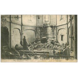 carte postale ancienne 62 MAROEUIL. Curé Eglise Sainte-Berille 1917