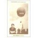 carte postale ancienne 62 MAZINGARBE. Albert déruelle Aéronaute avec Ballon Vol au Vent. Réédition 1990