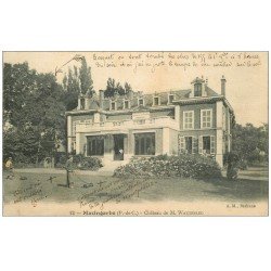 carte postale ancienne 62 MAZINGARBE. Jardinier Château de Wattebled 1915