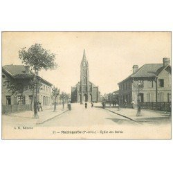 carte postale ancienne 62 MAZINGARBE. L'Eglise des Brebis 1915