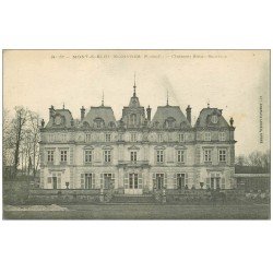 carte postale ancienne 62 MONT-SAINT-ELOI ECOIVRES. Château Saint-Maurice 1915 animation et cavalier