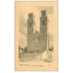 carte postale ancienne 62 MONT-SAINT-ELOI ELOY. Les Tours Abbaye