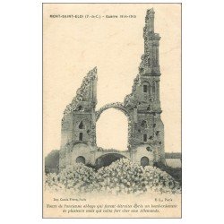 carte postale ancienne 62 MONT-SAINT-ELOI. Les Tours Abbaye 1915
