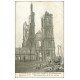 carte postale ancienne 62 MONT-SAINT-ELOI. Les Tours après bombardement