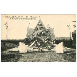 carte postale ancienne 62 NEUVILLE-SAINT-VAAST. Monument Tchéco-Slovaques