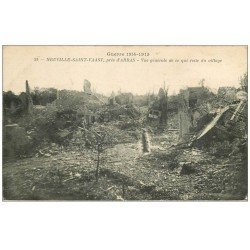 carte postale ancienne 62 NEUVILLE-SAINT-VAAST. Restes du Village