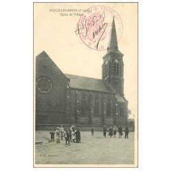 62 NOEUX-LES-MINES. L'Eglise. Tampon Militaire 1915