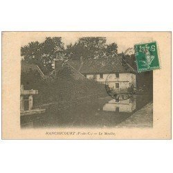 carte postale ancienne 62 RANCHICOURT. Le Moulin 1916