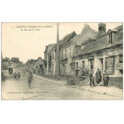 carte postale ancienne 62 SAINT-CATHERINE-LES-ARRAS. Epicerie le Bas de la Côte 1925