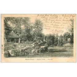 carte postale ancienne 62 SAINT-OMER. Cascade du Jardin Public 1904