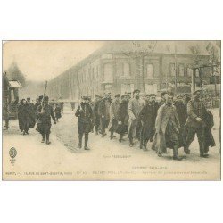 62 SAINT-POL-SUR-TERNOISE. Arrivée des prisonniers Allemands 1915. tampon militaire