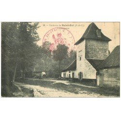 carte postale ancienne 62 SAINT-POL-SUR-TERNOISE. Catherinette. Tampon Train Sanitaire