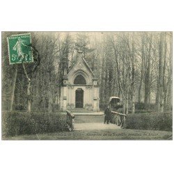 carte postale ancienne 62 SOUCHEZ. Chapelle Famille Jonglez de Ligne 1909