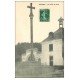 carte postale ancienne 62 SOUCHEZ. La Croix de Grés et Mairie 1908